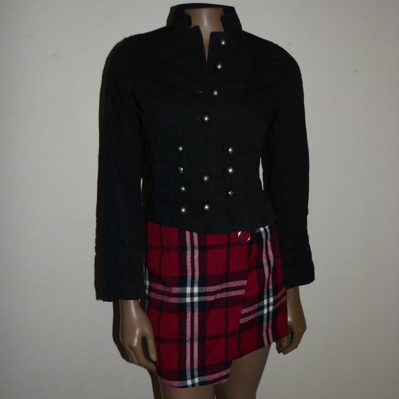 SOLD BY DEEP LOS ANGELES BLACK MILITARY JACKET SZ S - Picture 2 of 16